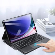 Dux Ducis TK tok billentyűzettel Samsung Galaxy Tab S9, fekete