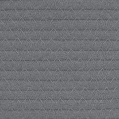 Vidaxl szürke-fehér pamut szennyeskosár Ø60 x 36 cm 358473
