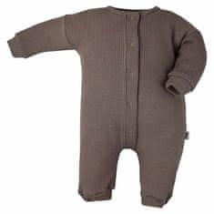 KOALA Pure barna bébi overall - 56 (0-3m)