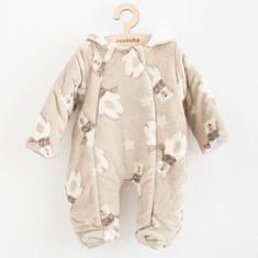 NEW BABY Baby Wellsoft Téli Jumpsuit Jegesmedve - 62 (3-6m)