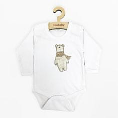 NEW BABY Jegesmedve hosszú ujjú baba bodysuit - 56 (0-3m)