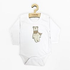 NEW BABY Jegesmedve hosszú ujjú baba bodysuit - 80 (9-12m)