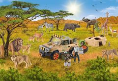 Schmidt Puzzle Schleich A szavannában 60 darab + Schleich figura