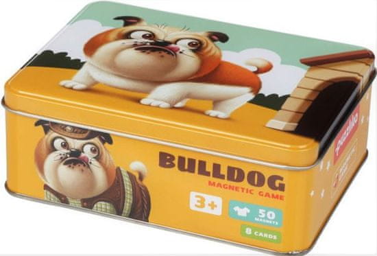 CUBIKA Puzzlika 14262 Bulldog - kutyadivat - mágneses játék 50 darab és 8 minta