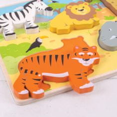 Bigjigs Toys Betét puzzle szafari