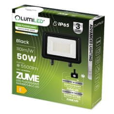 LUMILED Reflektor LED spotlámpa mozgásérzékelővel ZUME 50W 5500lm 4000K IP65