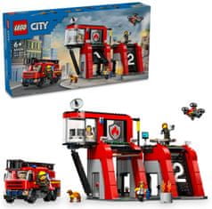 LEGO City 60414 Tűzoltóállomás és tűzoltóautó