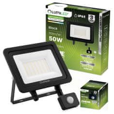 LUMILED Reflektor LED spotlámpa mozgásérzékelővel ZUME 50W 5500lm 4000K IP65