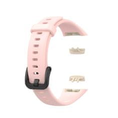 BStrap Silicone szíj Honor Band 6 / Huawei Band 6, sand pink