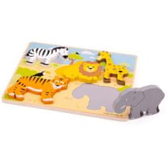 Bigjigs Toys Betét puzzle szafari