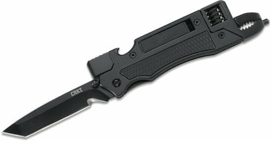 CRKT CR-7051 SEPTIMO MULTI-TOOL többfunkciós zsebkés 7,3 cm, teljesen fekete, alumínium, GFN