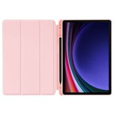 TKG Samsung Galaxy Tab S9 FE 10,9 coll Tablettok (SM-X510, SM-X516) - pink smart case ceruza tartóval