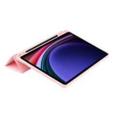 TKG Samsung Galaxy Tab S9 FE 10,9 coll Tablettok (SM-X510, SM-X516) - pink smart case ceruza tartóval