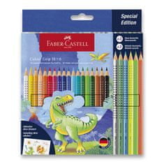 Faber-Castell Colour Grip Dinoszaurusz zsírkréták készlet, 24 db