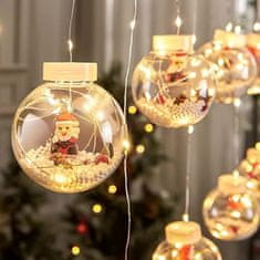 Sweetbuy Karácsonyi dekoráció függöny formájában fényes golyókkal - XMASBALL