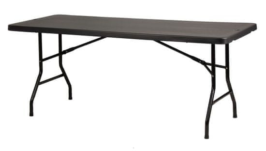YOUR BRAND New York vendéglátóipari összecsukható asztal 183x76 cm - fekete