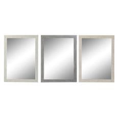 NEW Fali tükör DKD Home Decor 70 x 2 x 96 cm Crystal Grey Beige White Polystyrene Urban (3 db)