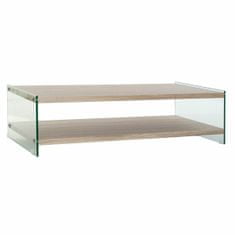 NEW DKD Lakberendezés Színes átlátszó természetes fa kristály fa MDF 130 x 65 x 35,5 cm