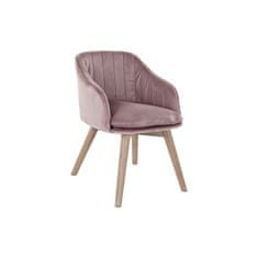 NEW Étkezőszék DKD Home Decor Pink Naraven 56 x 55 x 70 cm 56 x 55 x 74 cm 56 x 47 x 72,5 cm 56 x 47 x 72,5 cm