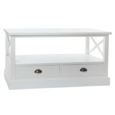 NEW DKD Home Decor Fehér fa asztal (108 x 48 x 56,5 cm)