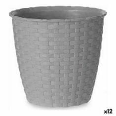 NEW Cvetlični lonec Stefanplast Siva Plastika 14 x 13 x 14 cm (12 kosov)