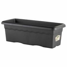 NEW Cvetlični lonec Plastiken Planter 80 x 26 cm Pravokoten Antracit