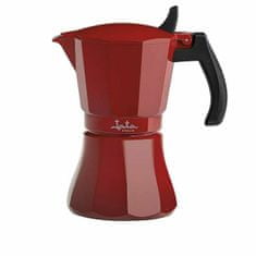 NEW Olasz kávéfőző JATA Cafetera de inducción roja vulcano HCAF2009 Red Aluminium