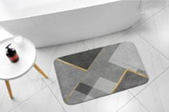 tulup.hu Fürdőszoba szőnyeg Geometriai minták 75x45 cm Fehér