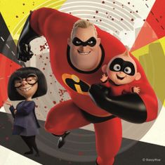 DINO The Incredibles 2 puzzle, 3x55 darab