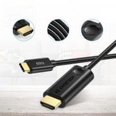 Choetech CH0019 kábel USB-C / HDMI M/M 4K 1.8m, fekete