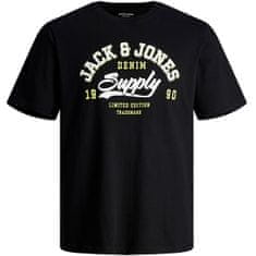 Jack&Jones Férfi póló JJELOGO Standard Fit 12246690 Black (Méret L)