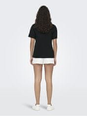 Jacqueline de Yong Női póló JDYPISA Regular Fit 15292431 Black (Méret S)