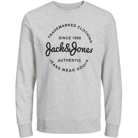 Jack&Jones Férfi melegítőfelső JJFOREST Standard Fit 12248002 White Melange