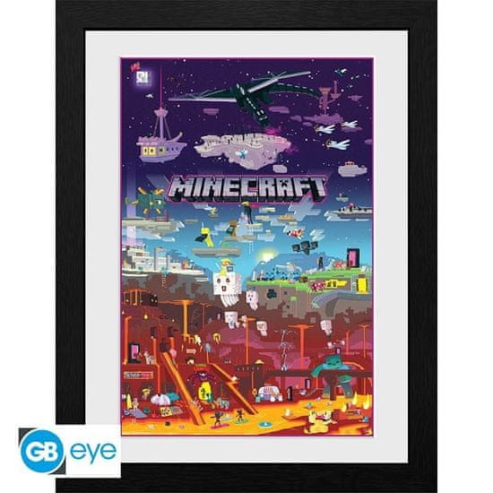 GB eye Minecraft bekeretezett poszter - World Beyond