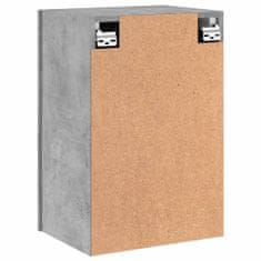 Greatstore 2 db betonszürke szerelt fa fali TV-szekrény 40,5 x 30 x 60 cm