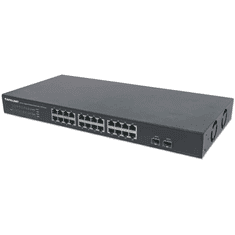 Intellinet 561044 hálózati kapcsoló Beállítást nem igénylő (unmanaged) L2 Gigabit Ethernet (10/100/1000) 1U Fekete (561044)