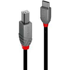 Lindy 36941 USB kábel 1 M USB 2.0 USB C USB B Fekete (36941)