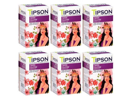 sarcia.eu Tipson Organic Beauty SKIN GLOW zöld tea tasakban 25 x 1,5 g