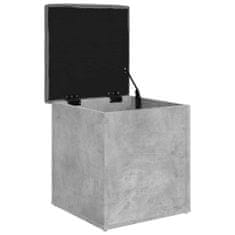 Greatstore betonszürke szerelt fa tárolópad 42 x 42 x 45 cm