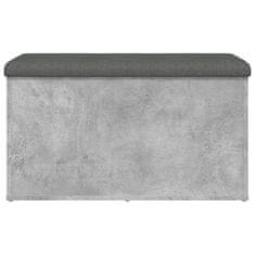 Greatstore betonszürke szerelt fa tárolópad 82 x 42 x 45 cm