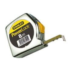 NEW Stanley POWERLOCK 8 m x 25 mm ABS flexométer 8 m x 25 mm