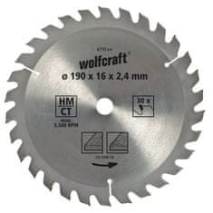 NEW Wolfcraft vágótárcsa 6733000 160 x 2,4 mm