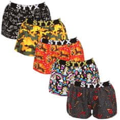 Styx 5PACK női klasszikus boxeralsó art sport gumiból multicolor (5T1182492) - méret S