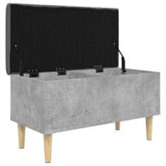 Greatstore betonszürke szerelt fa tárolópad 82x42x46 cm