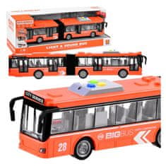 BB-Shop Hosszú csuklós AUTOBUS 44cm fény ZA3833