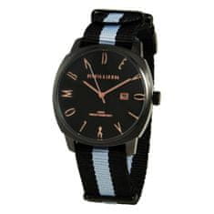 Noah Férfi Devota &amp; Lomba óra DL008MSPBKGR-04BLACK (Ø 42 mm)