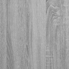 Vidaxl szürke sonoma színű szerelt fa fali polc 96x12x64 cm 840805