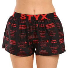 Styx Női klasszikus boxeralsó art sport gumi Valentin-napi dalszövegek (T1757) - méret XXL