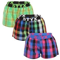 Styx 3PACK tarka női boxeralsó sport gumi (3T10812) - méret L