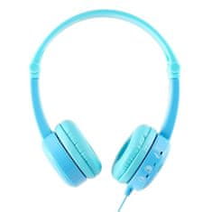 BuddyPhones Travel, gyerek utazó összecsukható fejhallgató, kék